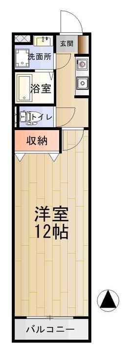 ソレイユいなだの間取り