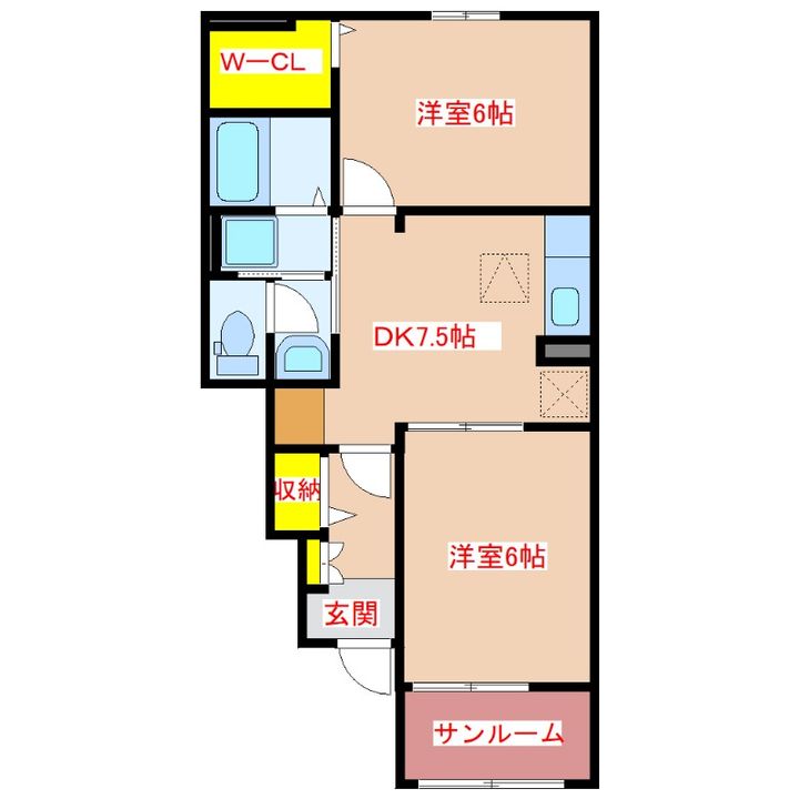 サンパティークの間取り