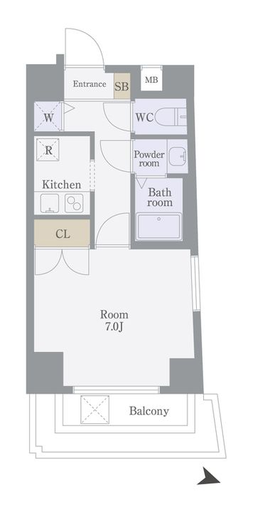 菱和パレス代官山の間取り
