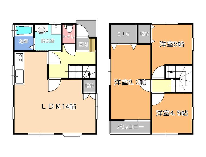 栃木県宇都宮市岩曽町(一戸建)の賃貸物件の間取り