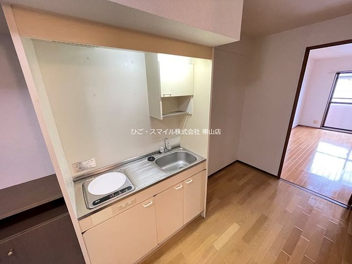 熊本県熊本市東区東野3(マンション)の賃貸物件のキッチン