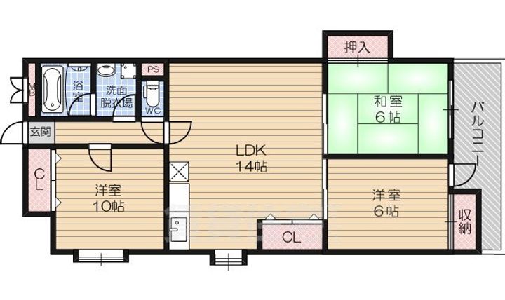 ロータリービルド宿院の間取り