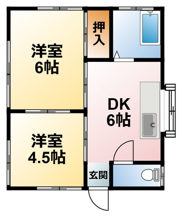 千葉県東金市中野(一戸建)の賃貸物件の間取り