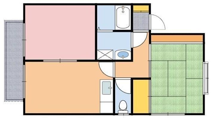 神奈川県横須賀市船越町8(アパート)の賃貸物件の間取り