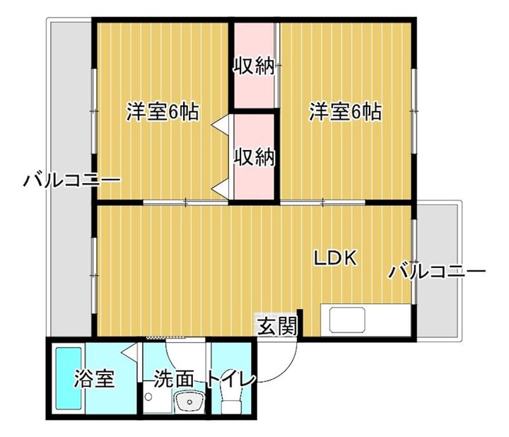 豊岡マンションの間取り