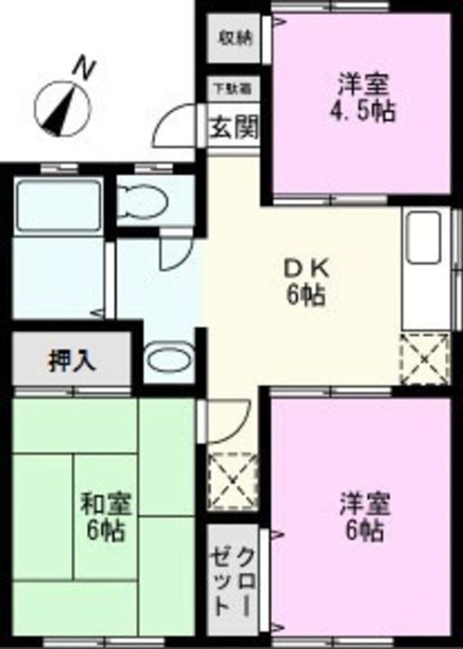 シャトー清水の間取り