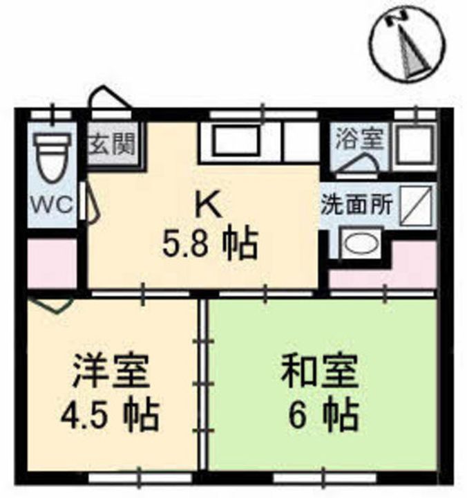 松田アパートの間取り