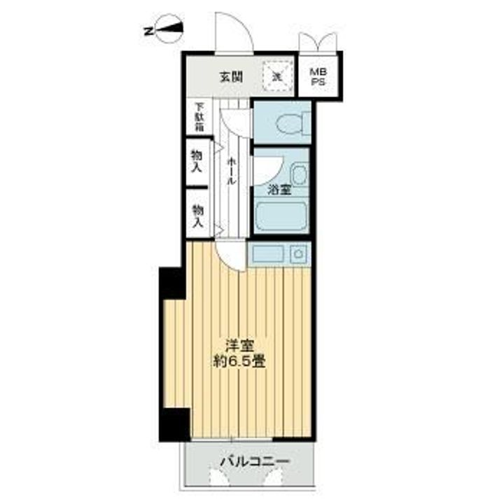 京都府京都市東山区轆轤町(マンション)の賃貸物件の間取り