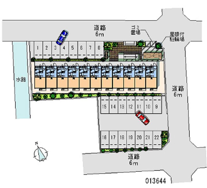 レオパレス西中根公園の地図