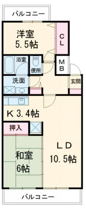 フィール天神町3号館の間取り