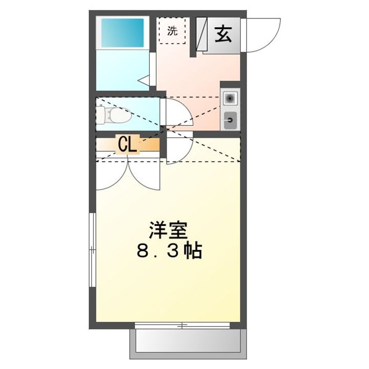 パルコワンの間取り