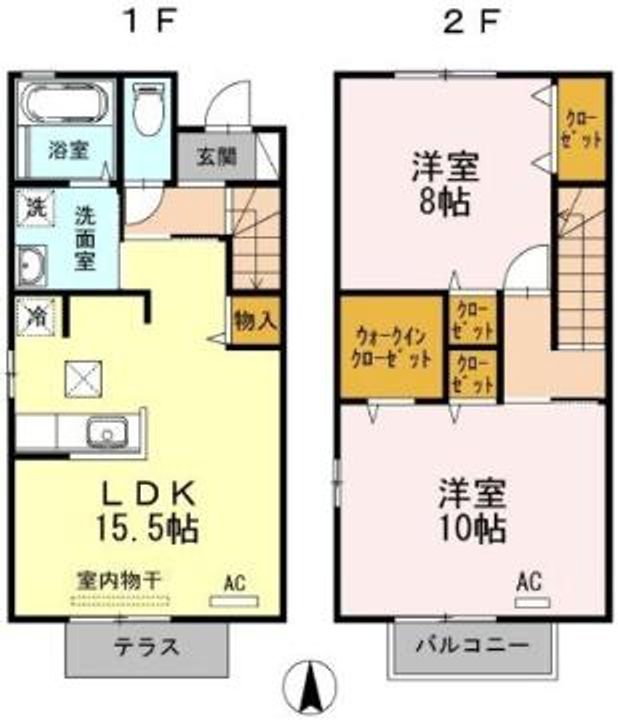 広島県福山市手城町4(一戸建)の賃貸物件の間取り