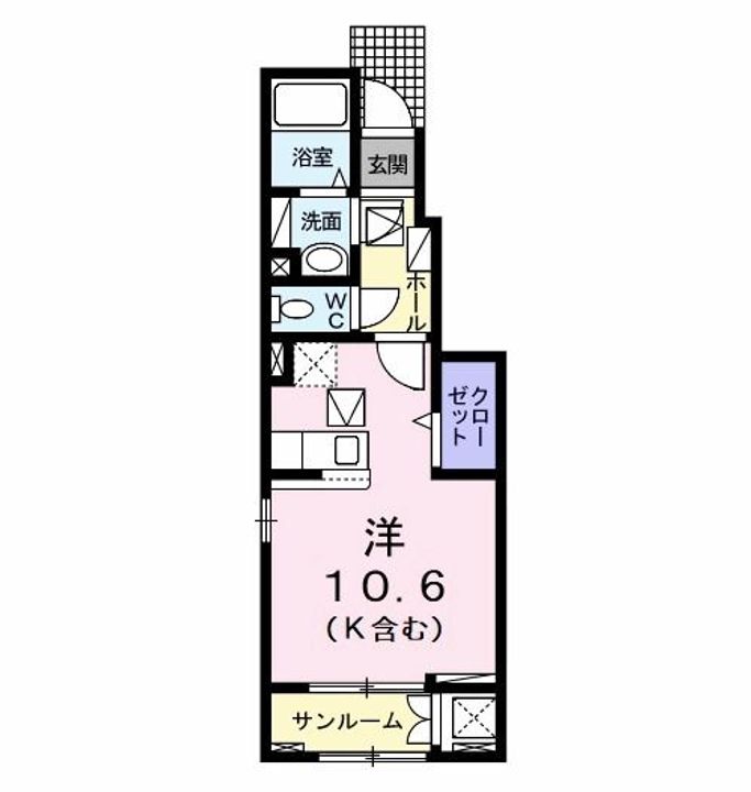 愛知県名古屋市緑区藤塚2(アパート)の賃貸物件の間取り