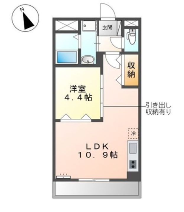 広島県福山市柳津町(アパート)の賃貸物件の間取り