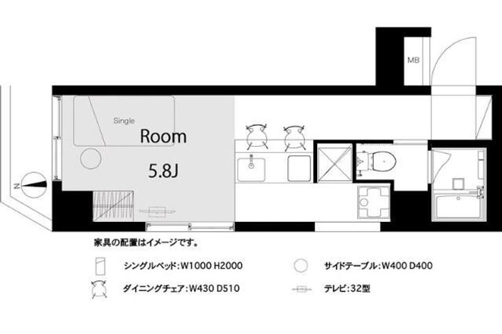 セブンスターマンション島津山の間取り