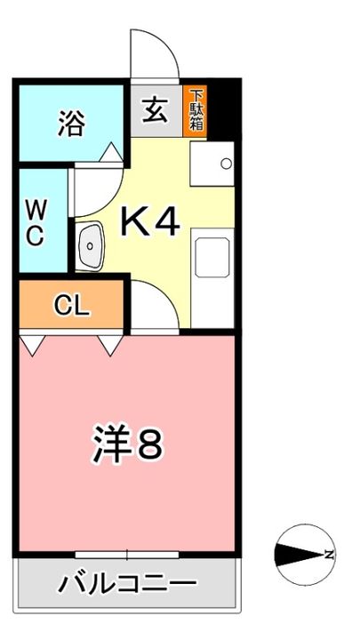 岡山県倉敷市二子(マンション)の賃貸物件の間取り