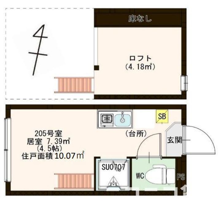 ハーモニーテラス西ヶ原の間取り