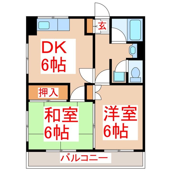 ホワイトシャトーの間取り