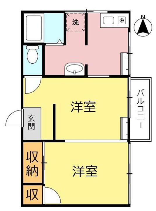 本町ハイツの間取り