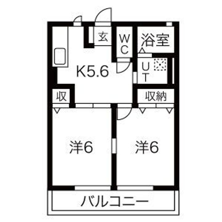 アドバンスハイムB棟の間取り