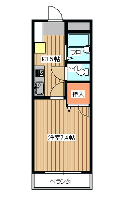 サンパレス日向の間取り