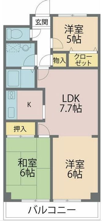 ペアシティ2の間取り