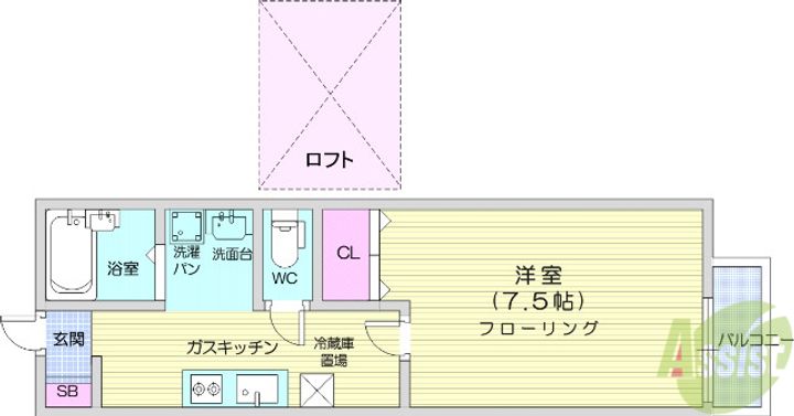 ブルーリーフ1の間取り
