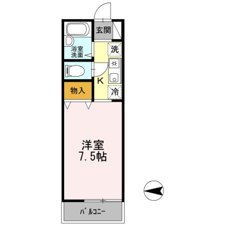 ベルデュールの間取り