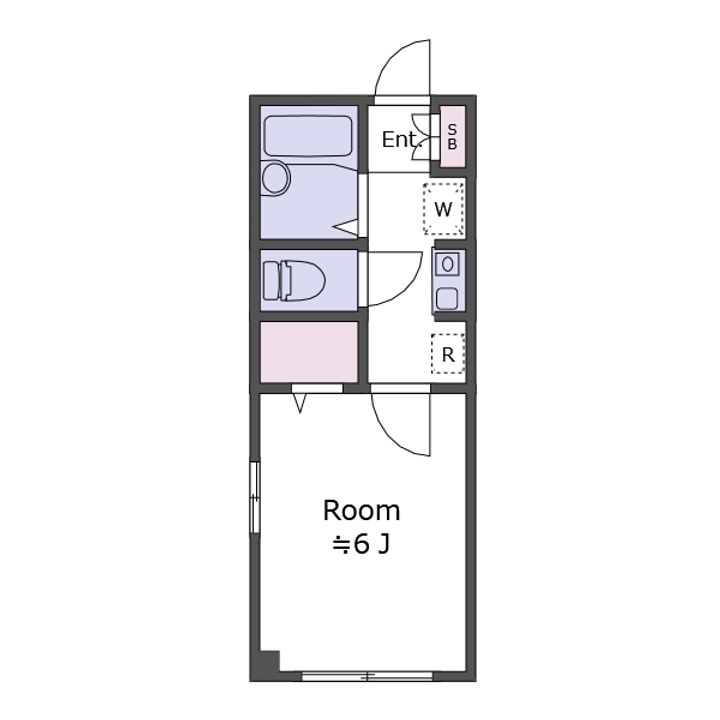 ソレアードSEKIGUCHIの間取り
