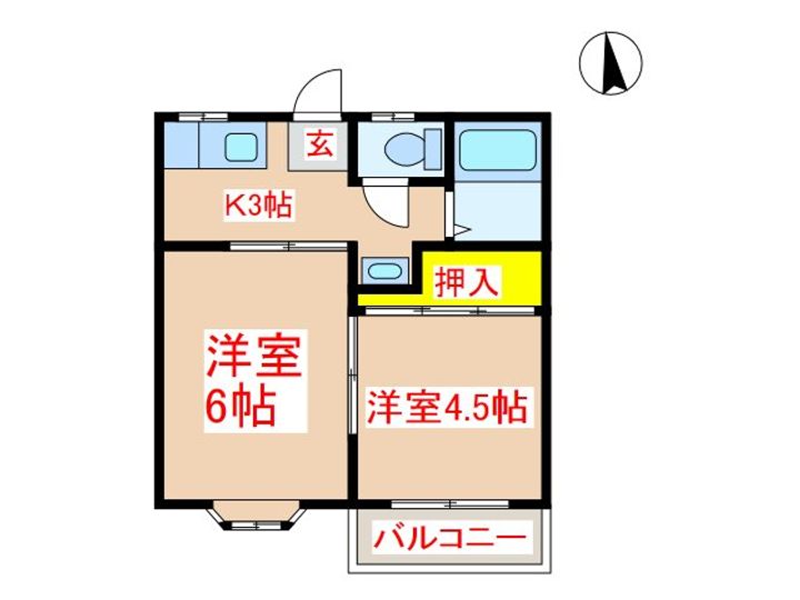 コーポグリーンヒルの間取り