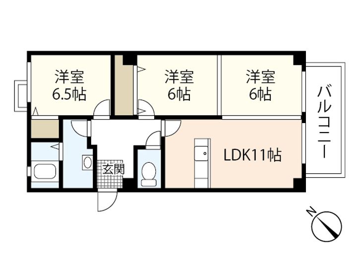 カーサベルデ(カワウチ6)の間取り