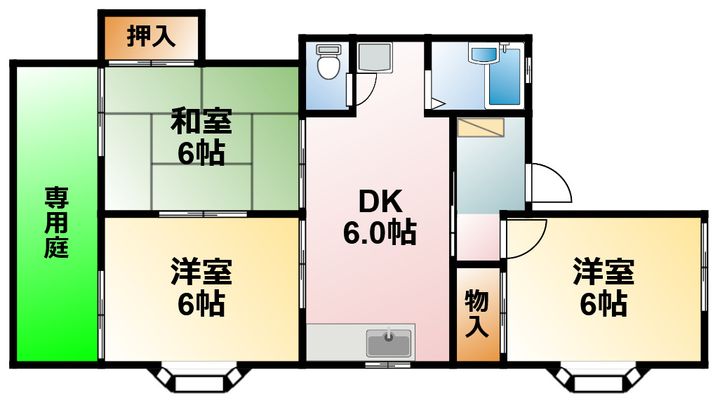 千葉県茂原市上林(アパート)の賃貸物件の間取り