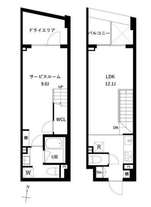 東京都世田谷区三宿2(マンション)の賃貸物件の間取り