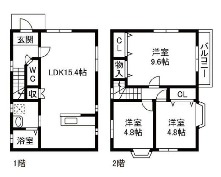 群馬県伊勢崎市連取町(一戸建)の賃貸物件の間取り