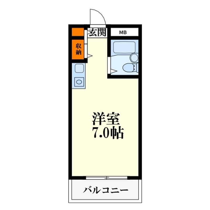 大阪府大阪市東淀川区井高野3(マンション)の賃貸物件の間取り