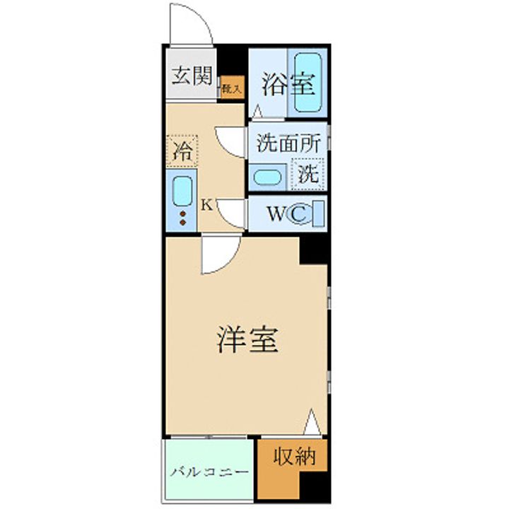千葉県松戸市根本(マンション)の賃貸物件の間取り