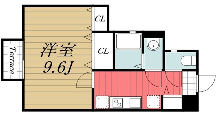 千葉県千葉市稲毛区稲毛1(アパート)の賃貸物件の間取り