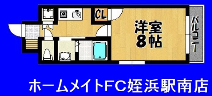 福岡県福岡市西区今宿1(マンション)の賃貸物件の間取り