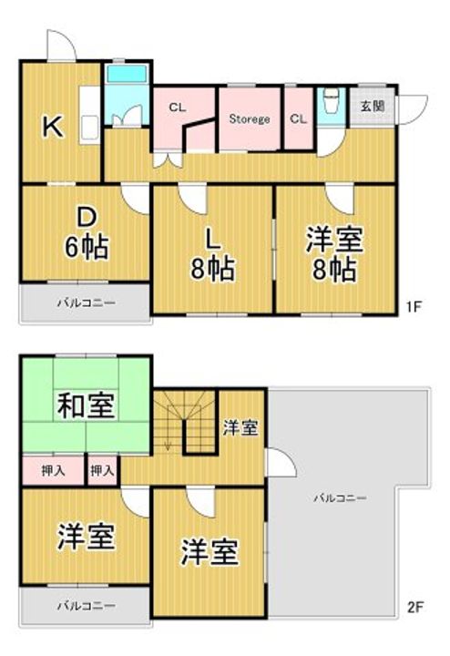 兵庫県西宮市上ケ原八番町(一戸建)の賃貸物件の間取り