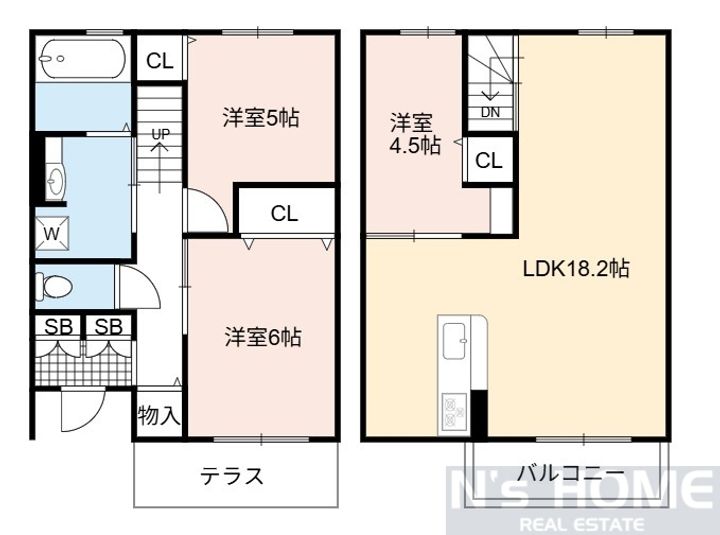 かぼく北館の間取り