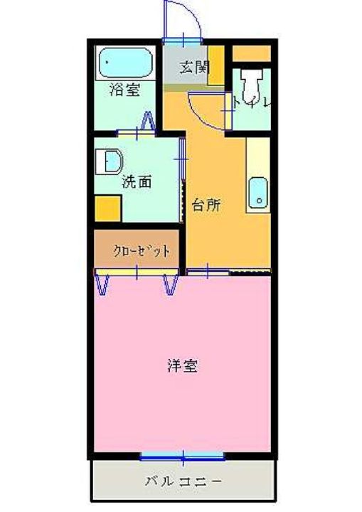 ヴィラ・エアポートハイツAの間取り