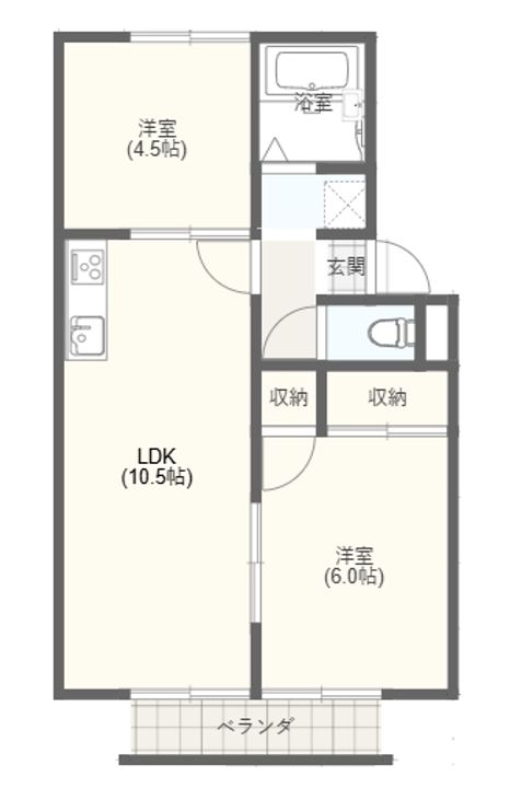 メゾン佐竹の間取り