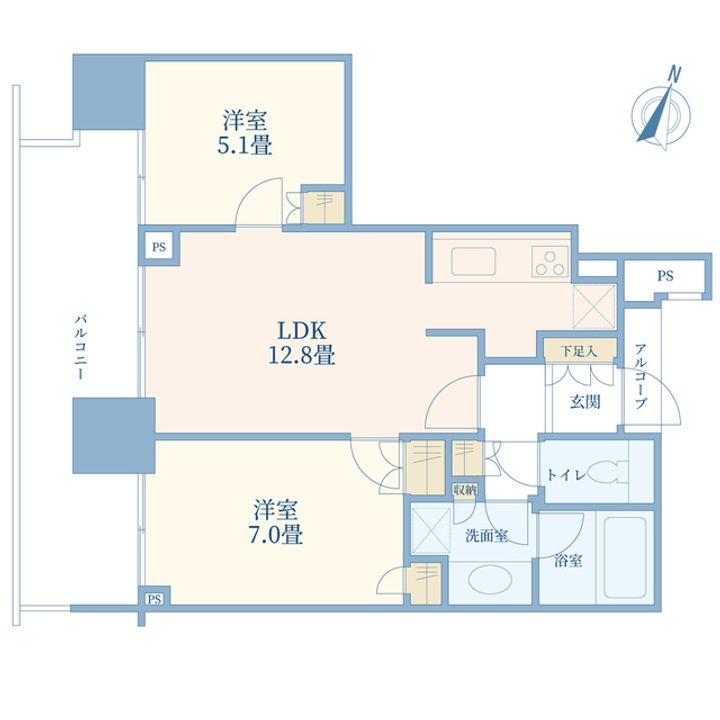 二子玉川ライズ タワー&レジデンス タワーセントラルの間取り