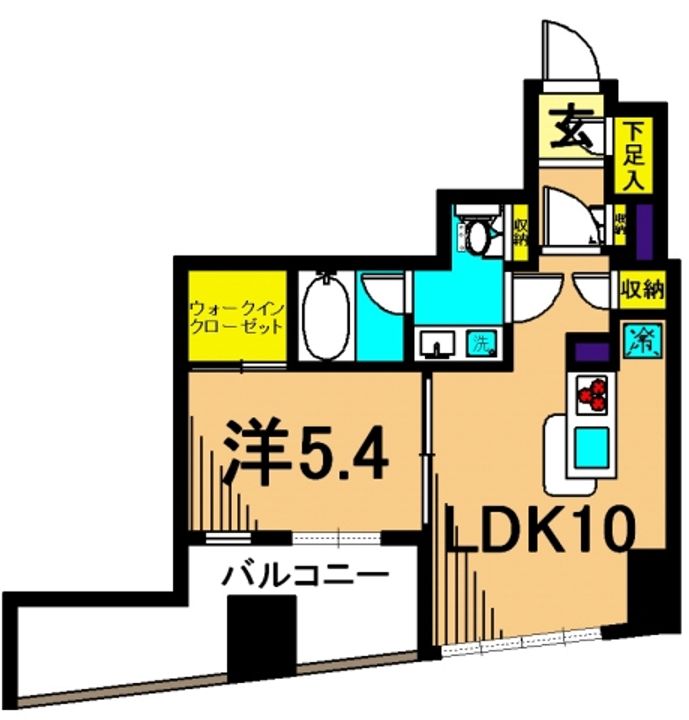 東京都品川区東品川4(マンション)の賃貸物件の間取り