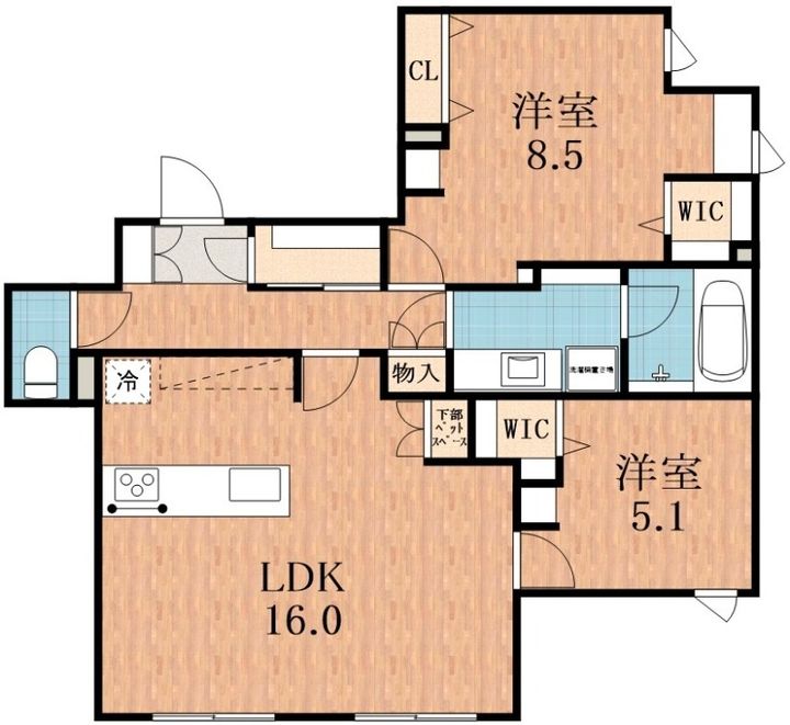 & FUMINOSATOの間取り