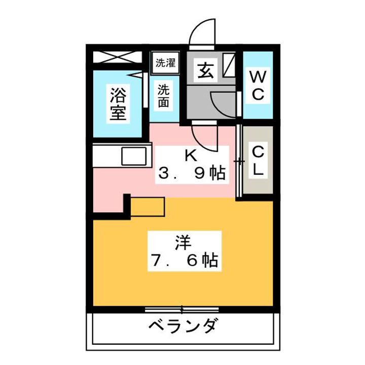 アルバローザ Aの間取り