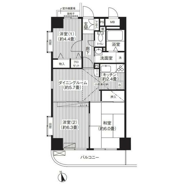 グランシエロ川口本町の間取り