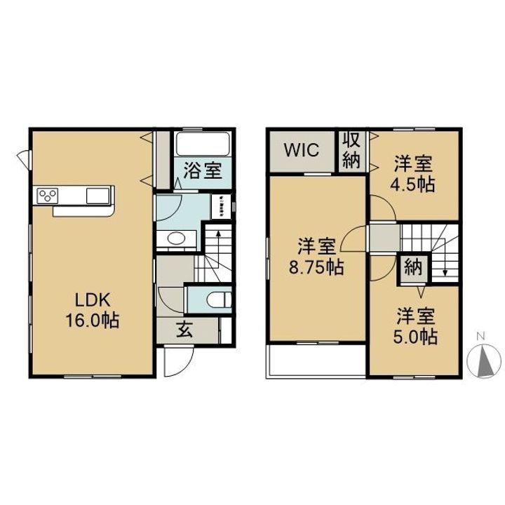 三重県鈴鹿市長太旭町1(一戸建)の賃貸物件の間取り