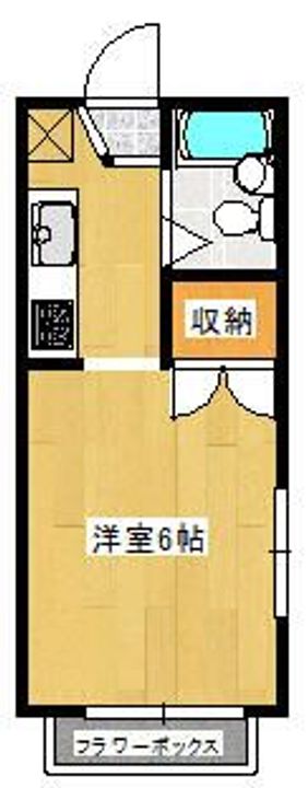 東京都八王子市高尾町(アパート)の賃貸物件の間取り