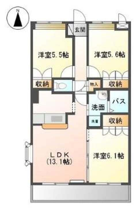 カサルビアの間取り